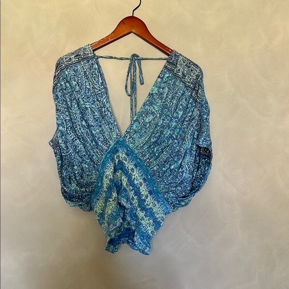 Free People Next Vacation Smocked Top - Picture 1 of 5
